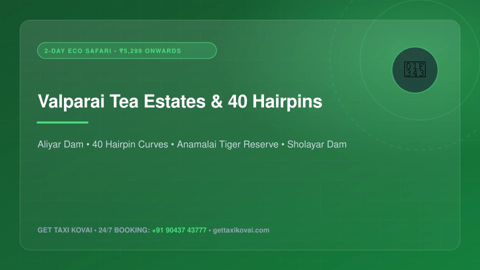 2-Day Valparai Tea Estates & Tiger Reserve Safari